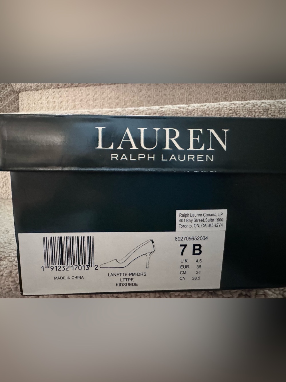 Ralph Lauren Lanette Suede Pump in Light Taupe